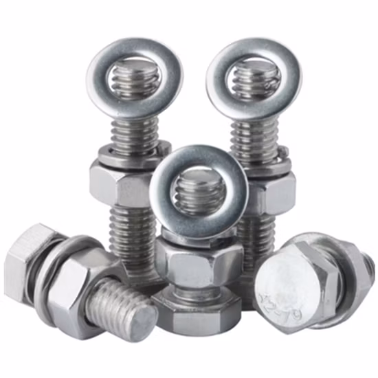 Precio de fábrica Acero inoxidable Acero al carbono DIN 931 DIN 933 Pernos y tuercas hexagonales / Perno hexagonal